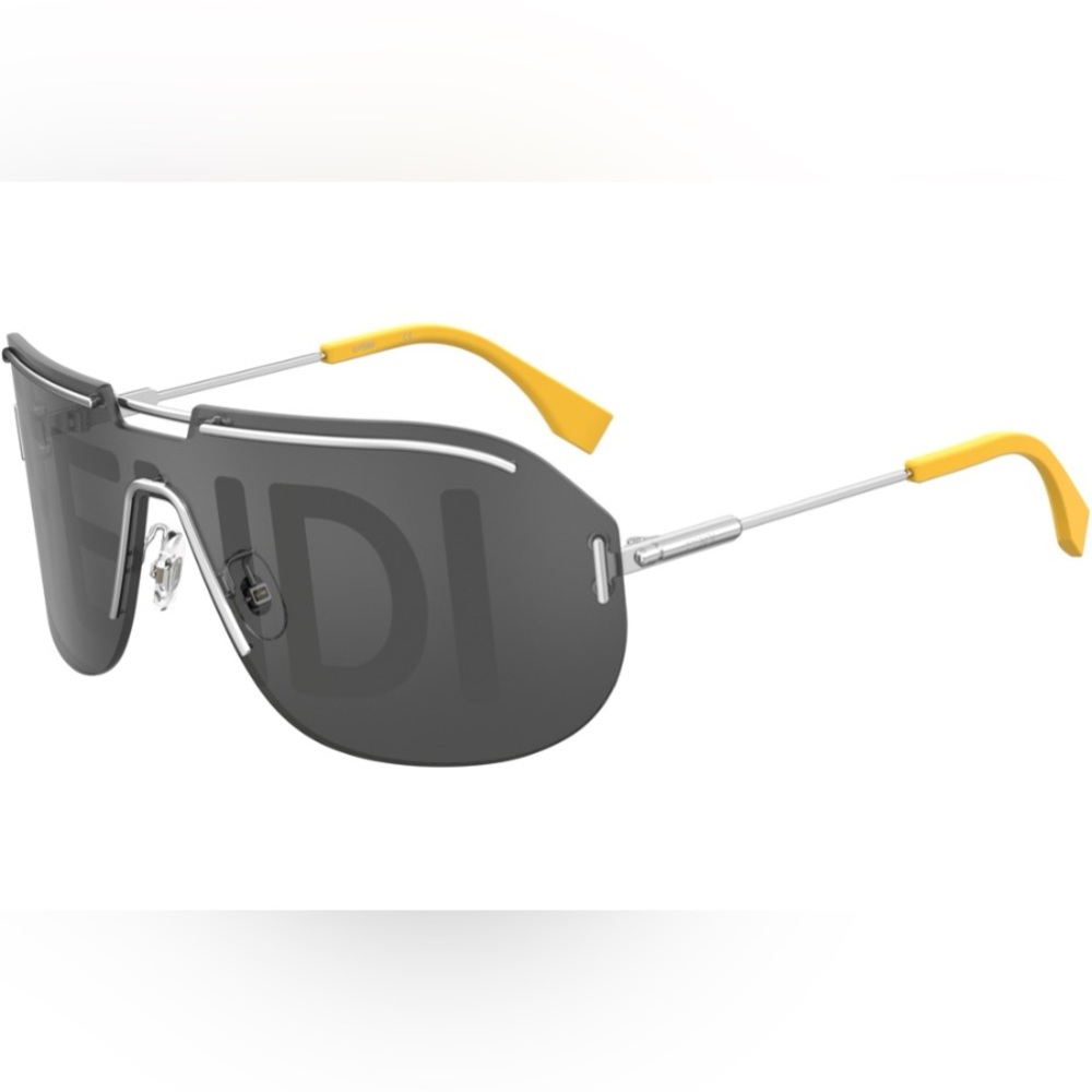 Fendi Gray Shield Sunglasses